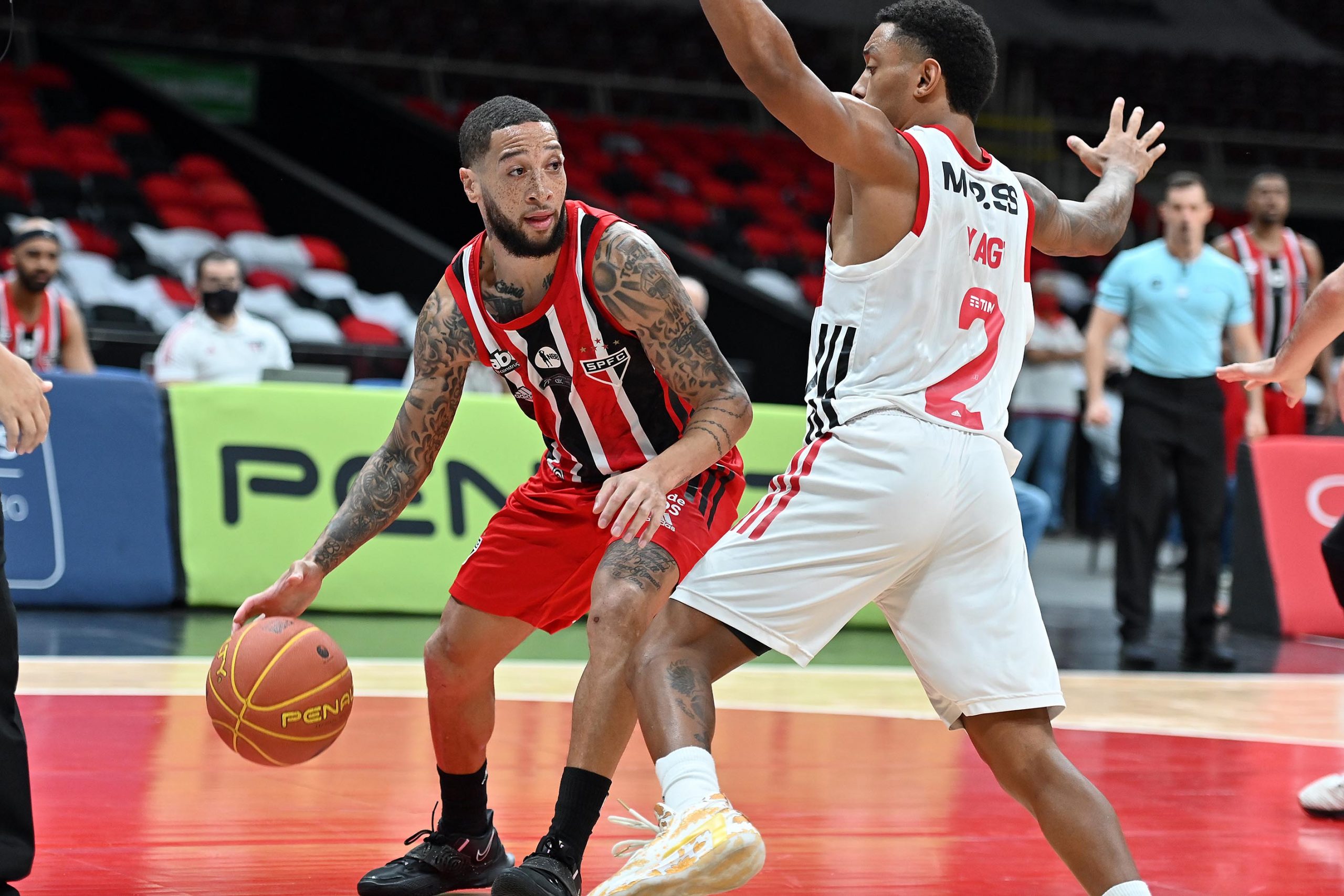 January 31, 2023: Action during the Novo Basquete Brasil ''NBB